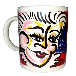 Vintage Mrs. Claus Santa Christmas Holiday Coffee Mug